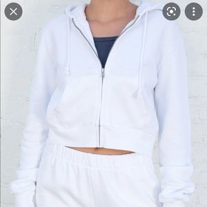 White crystal sweater from brandy Melville